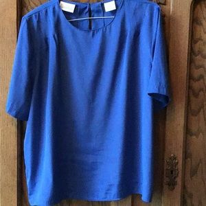 Christie and Jill Bright Blue Top